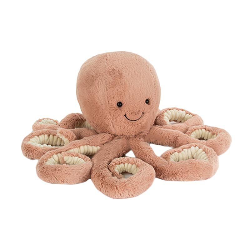 

JELLYCAT ocean series octopus Odell soothing apricot doll plush doll 23cm high Trumpets 23cm абрикосовый