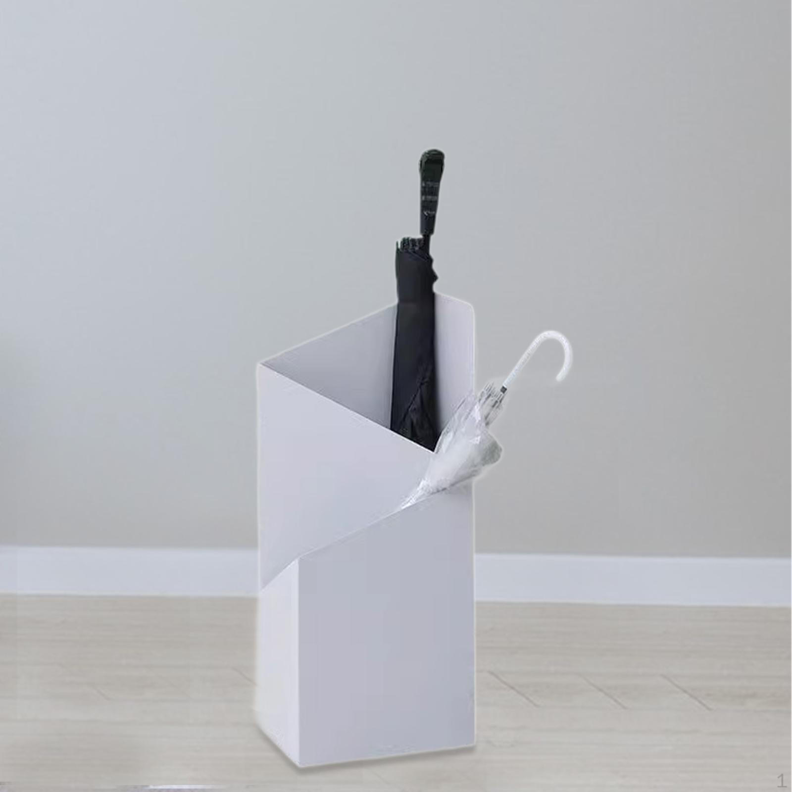 

Двухслойная подставка для зонта, декор в стиле минимализма, стеллаж для хранения белый