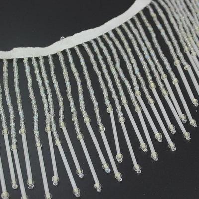 Handmade 11cm Gem Beaded Curtain Lace for Performance Costumes