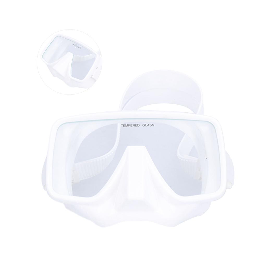 Diving Goggles AntiFog Silicone Underwater Goggles Tempered Glass Lens Swimming Glasses