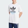 adidas Originals Ts Street 1 Crew Neck Logo Letter Short Sleeve T-Shirt Men Tops White IX6750