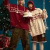 Spring & Autumn Men's Retro Fair Isle Loose Knit Sweater - Couple Style Pullover