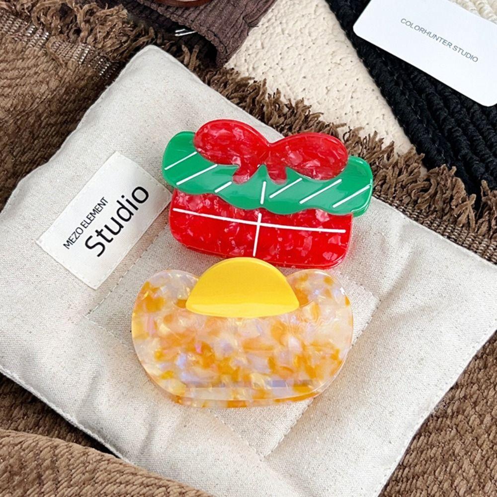Cartoon Christmas Gift Hair Clip Creative Ping-pong Hairpin  Hair Accessories
