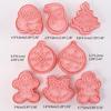 Cookie Cutter 3D Biscuit Mold Plastic Baking Cookie Stamp Cookie Decorating Tool