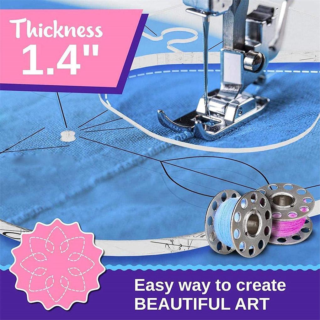 6pcs Quilting Rulers Acrylic DIY Template Gauges Sewing Machine Fabric