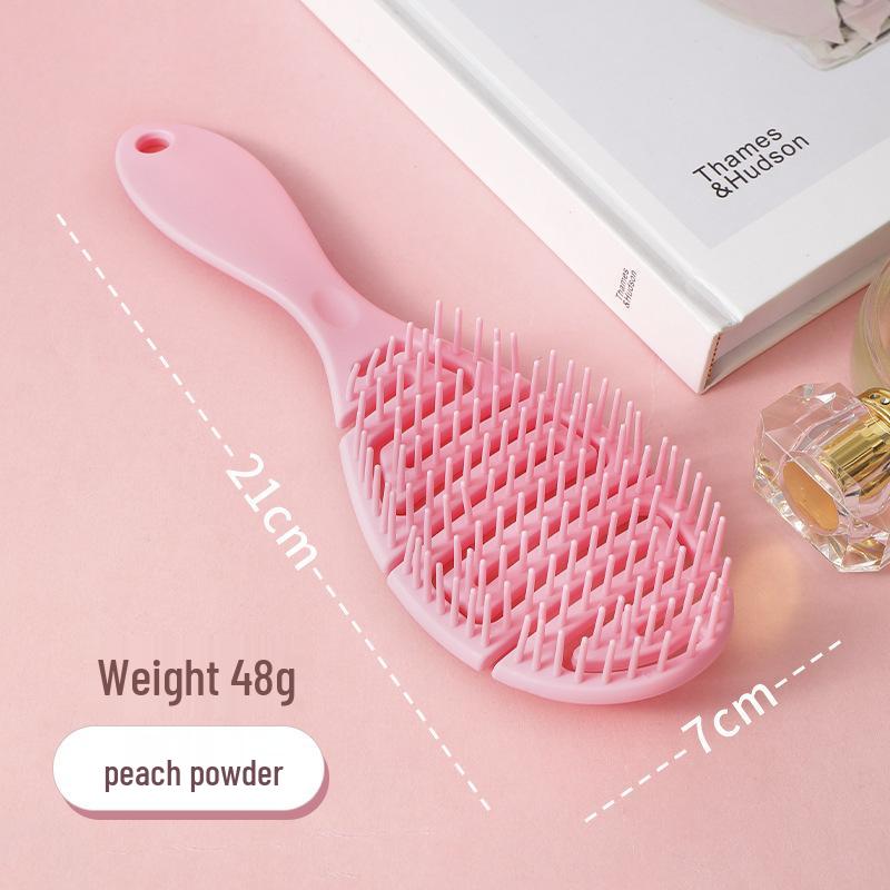 Macaron Rib-Style Air Cushion Comb - Celebrity-Inspired Fluffy Comb