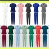 Ready-To-Ship: TEM Women's Scrub Set - 13 Colors, Four-Way Stretch, Short Sleeve, Long Pants