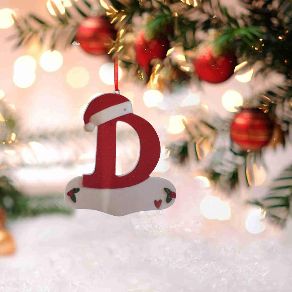 Christmas Tree Decoration Pendant Personalized Christmas 26 Letter Ornaments