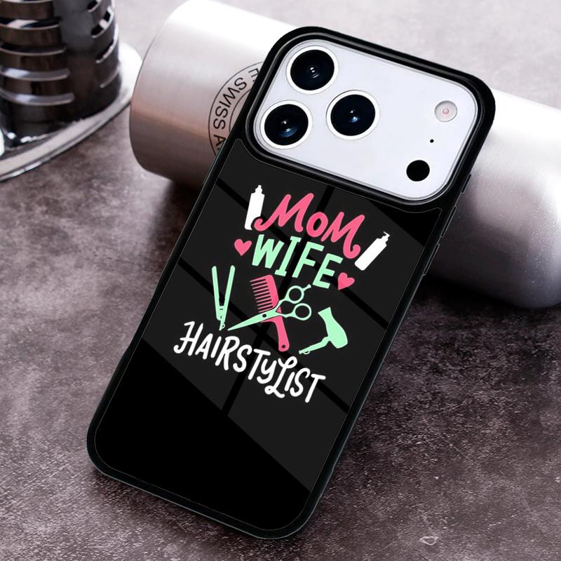Barber Shop Hair Stylist Salon Phone Case For iPhone 17 16 15 14 13 12 11 Pro Max Plus 17Air Soft Silicone Cover