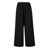 Summer Women's Casual Wide Leg Pants Loose Tie Front Pocket Solid Color Casual Ladies Work Casual Trousers