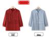 Summer 2025 Fashionable Chiffon Top for Middle-Aged and Elderly Women - Seven-Sleeve Design