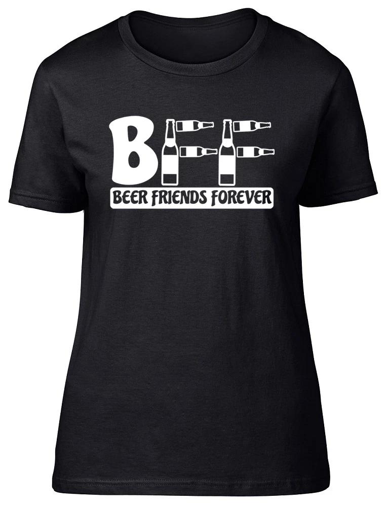 BFF Beer Friends Forever Womens Ladies T-Shirt Tee XS