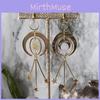 Bohemian Star Moon Alloy Earrings With Gold Plating For Fashionistas And Casual Wear