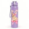 1PC Heart Floral Bunny 750ml Color Plastic Sports Water Bottle Leakproof Flip Straw Lid Suitable for Sports Office Home Use