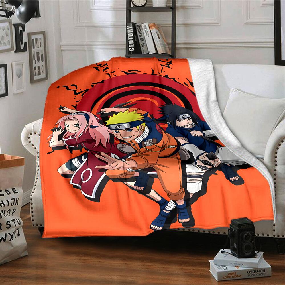 1pc NARUTO (2) Blanket, Gift, for Men and Women, Soft Blanket, Good for Sofa Bed Couch Travel, Lightweight Flannel Blanket