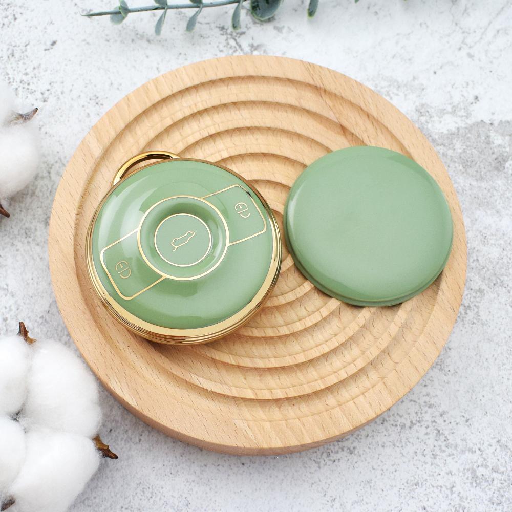 

Чехол для ключа из ТПУ для Mercedes Benz SMART Fortwo 1 BRABUS 1 2022 2023, чехол для пульта дистанционного управления автомобиля, сумка, аксессуары зелёный