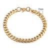 Vnox Mens Simple 3 -11mm Stainless Steel Curb Cuban Link Chain Bracelets For Women Unisex Wrist Jewelry Gifts