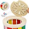 Montessori Children Color Shape Classification Bucket Baby Classification Cup Exercise Fine Movement Early Education Wooden Toys