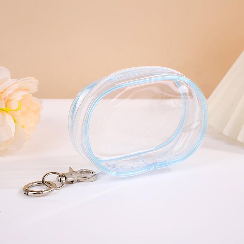 1Pc PVC Transparent Storage Bag Cute Jewelry Wallet Doll Display Out Bag Thickened Keychain Storage Box
