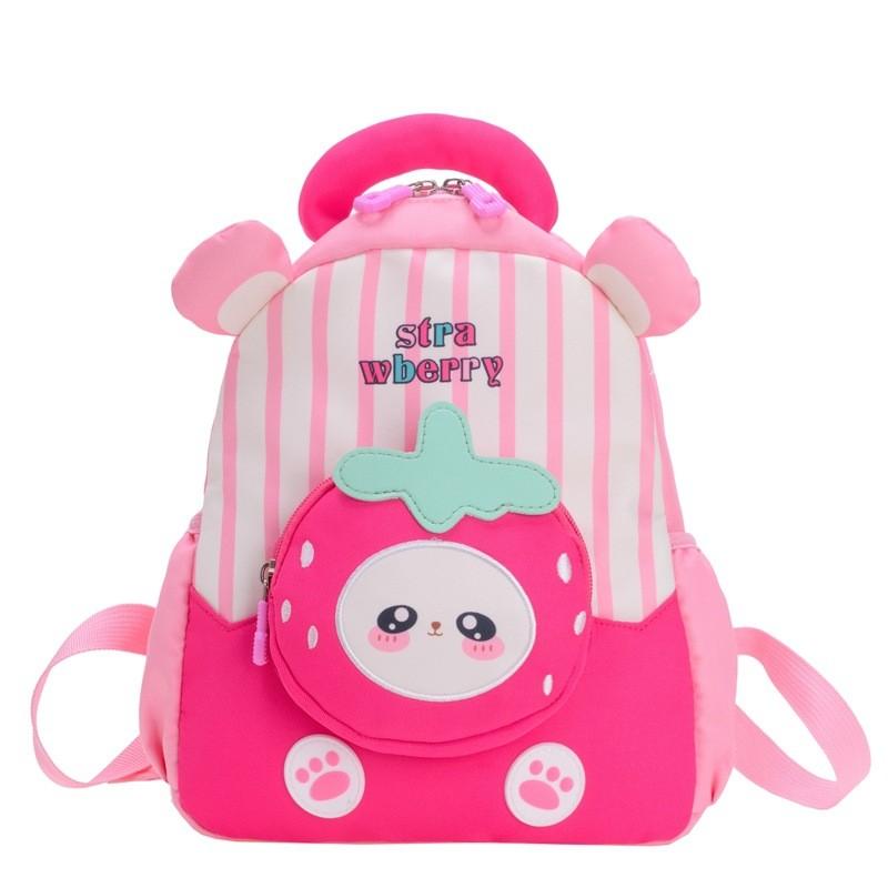 Adorable Cartoon Nursery Backpack Lightweight Cute Nylon Childrens School Bag For Boys And Girls