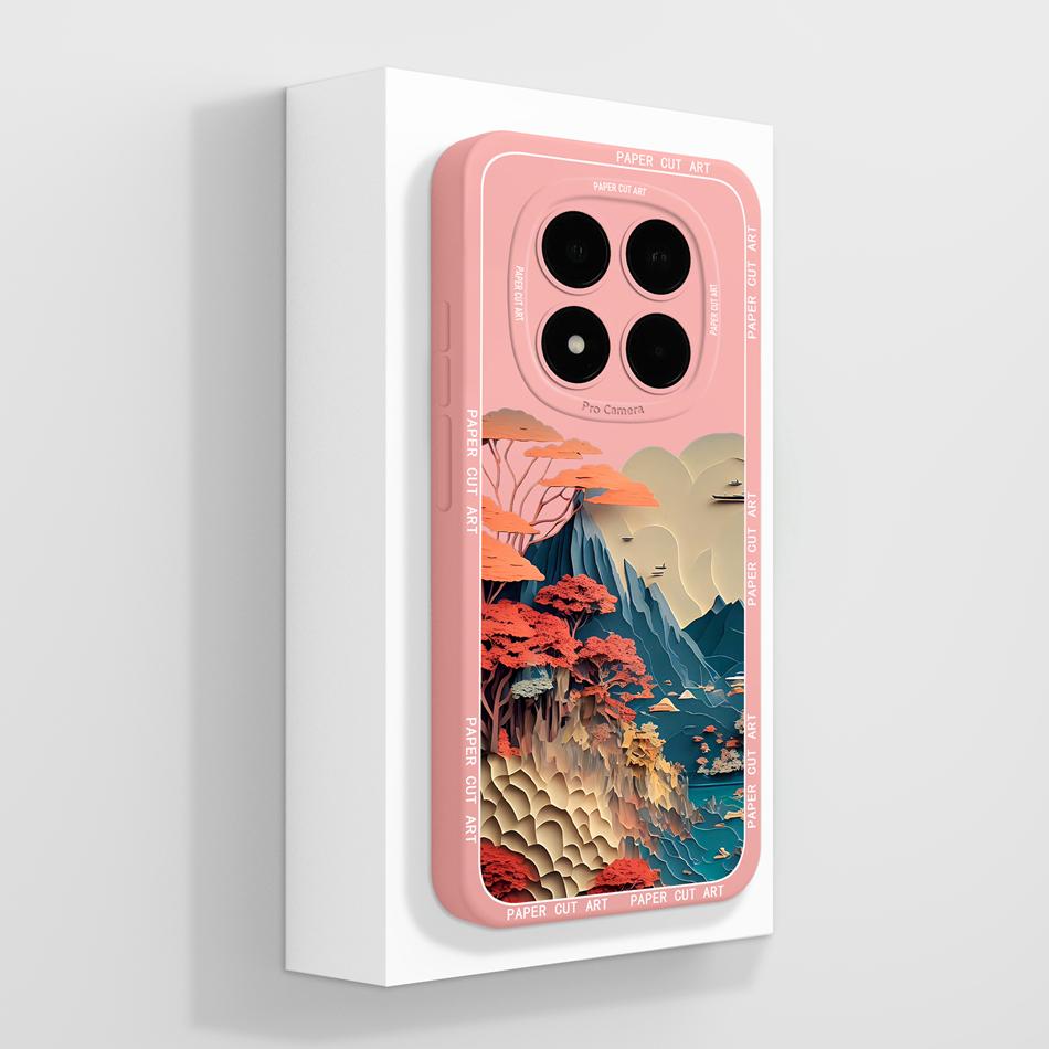 Hülle Für Redmi Note 15 Pro Plus Künstlerischer Stil Vollständige Abdeckung Funda Für Redmi Note15 Hüllen Weicher Flüssigsilikon Handy-Schutz