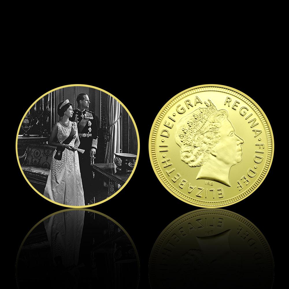Queen Elizabeth commemorative coins, 10 pieces, Elizabeth commemorative coins for various age groups, family collection