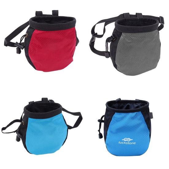 Adjustable Climbing Chalk Bag Waterproof Gear Chalk Bag Anti-slip Waist Hanging Chalk Bag Rock Climbing Bouldering Weightlifting Gymnastics Fitness