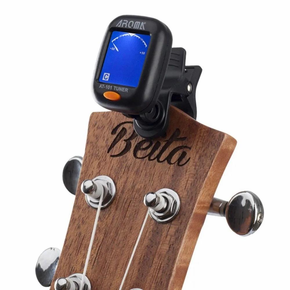 Guitar Tuner AT-01A/101 Foldable Rotatable Clip-on Tuner High Sensitivity for Bass Ukulele Chromatic Guitar Accessories