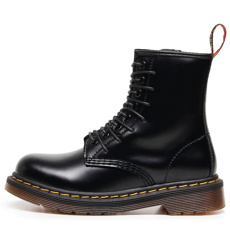 

15 Высокие ботинки 1460 Инструментальные Женские Из жесткой кожи С открытым краем Бусины Короткие ботинки Мужские Ботинки из глянцевой кожи Круглый носок Локомотивные туфли Order