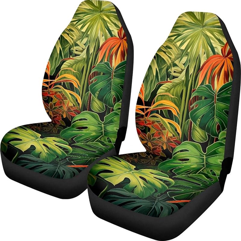 Dreaweet Navajo Print Car Seat Covers for Men Women Southwest Pattern Front Seat Protector Cover Full Set of 2pc Universal Size for Car, Truck or