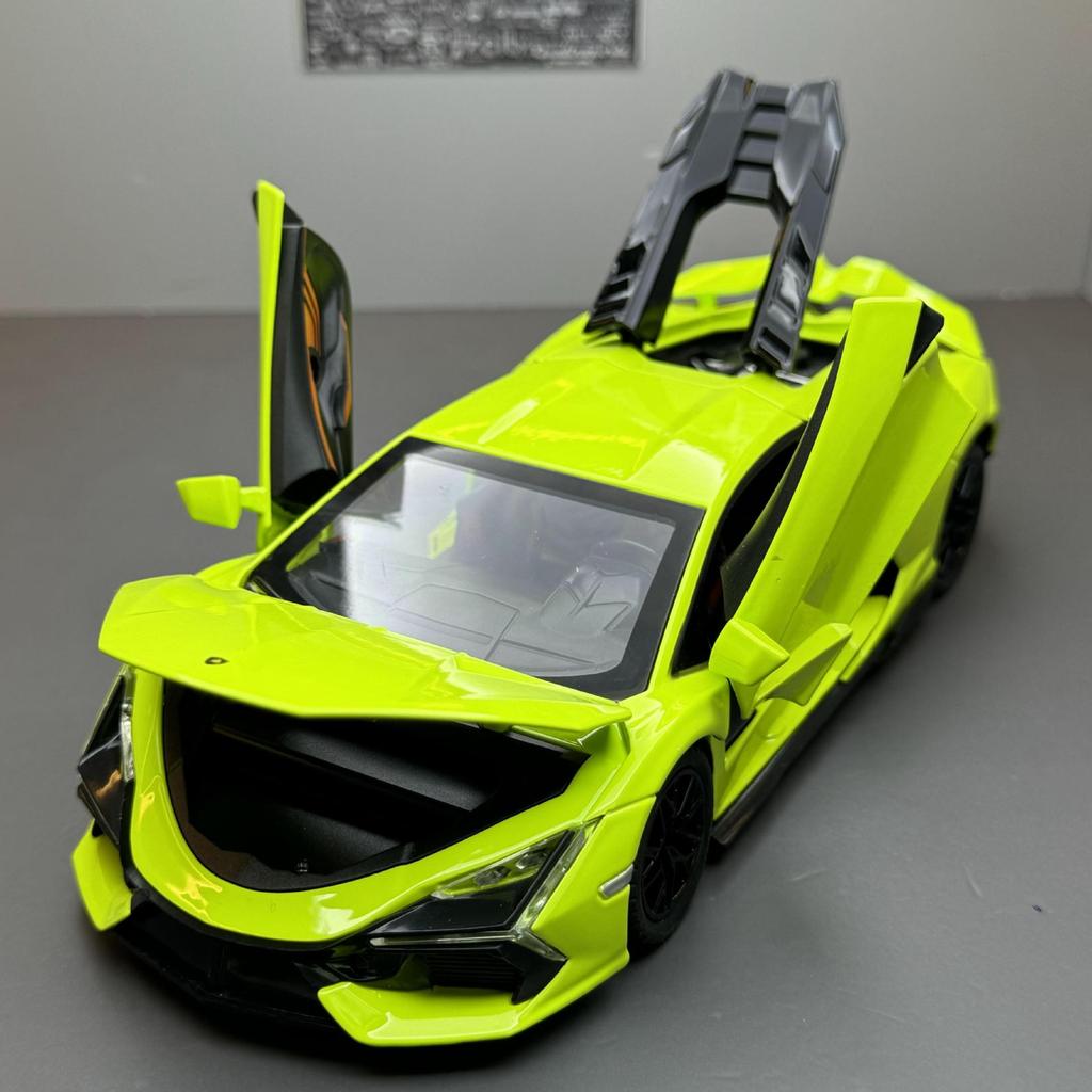 1/24 Legierung Druckguss Lamborghini Aventador Sportwagen Modell, Türen können geöffnet werden, Simuliertes Geräusch und Licht, Erwachsene können Sammlerstücke