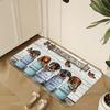 Dachshund Non-slip Doormat, Machine Washable Polyester Rug, Great for Home Decoration Suitable for Bathroom Decoration