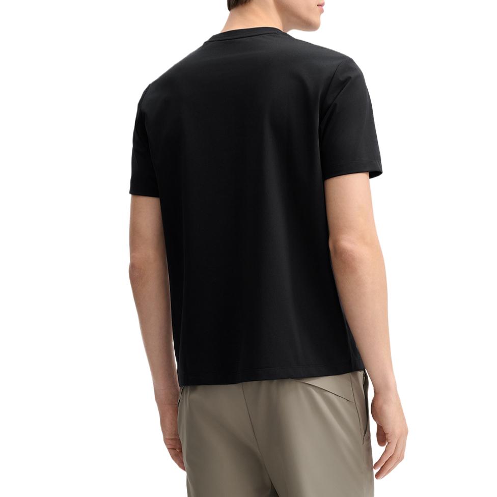 Fila White Series Comfortable Classic Versatile Short Sleeve T-Shirt Men Tops Black F11M523104A-BK