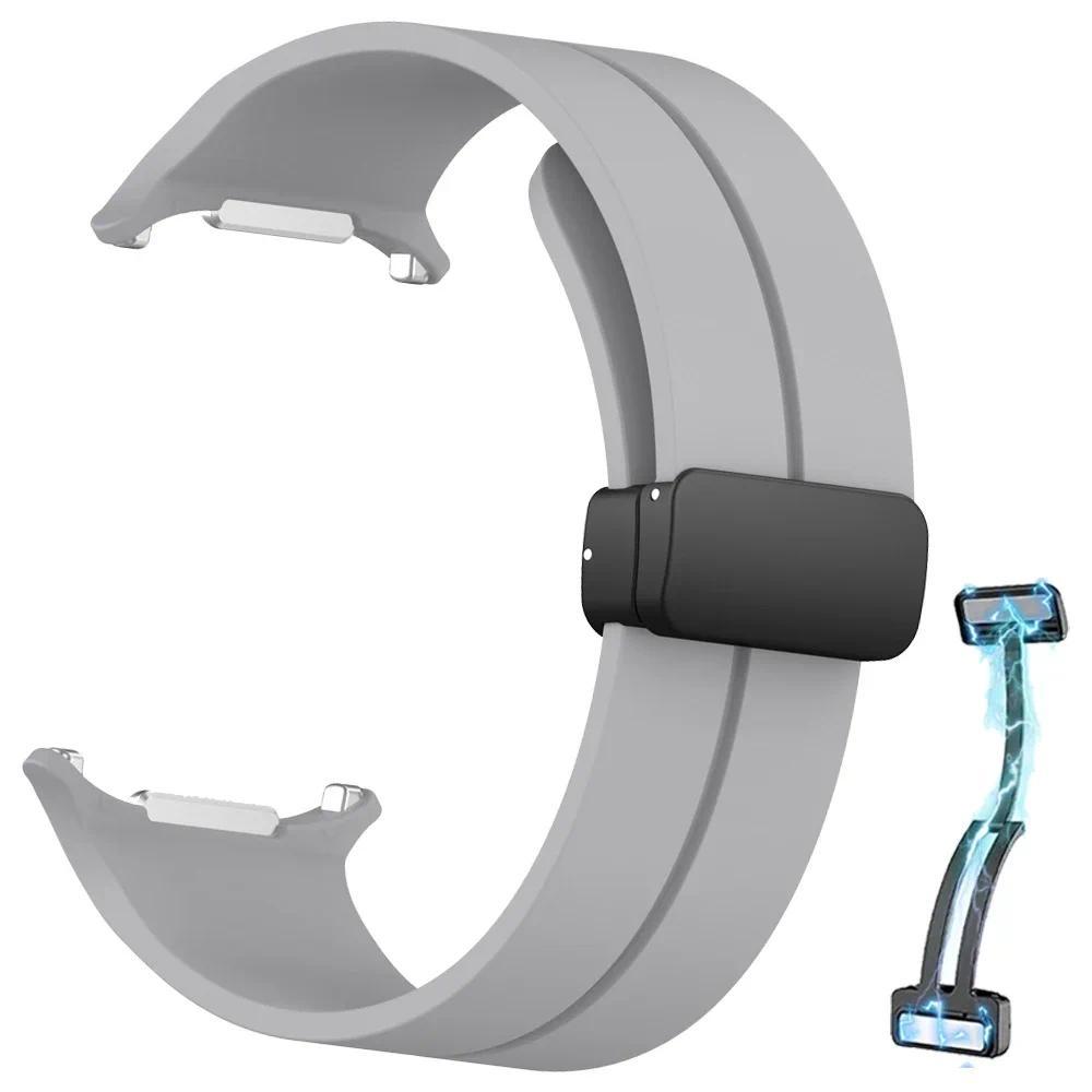 Silikonový sportovní řemínek pro Samsung Galaxy Watch Ultra 2025 Náramek pro Galaxy Watch 7 Ultra 47mm Řemínky s magnetickou přezkou