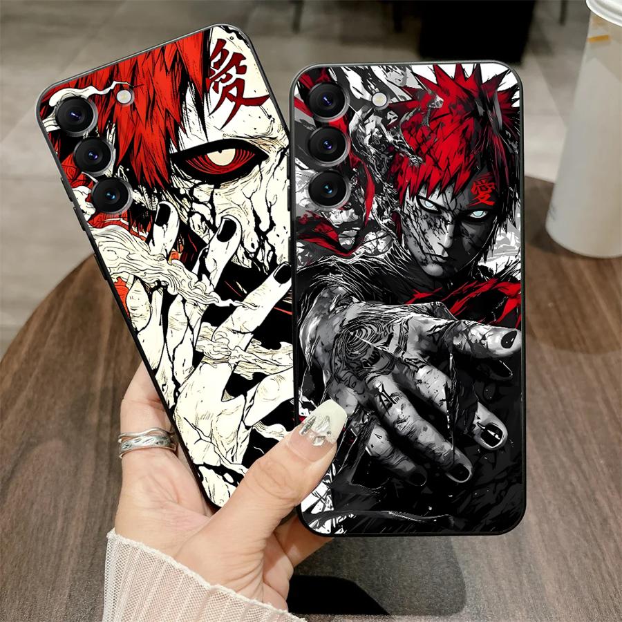 Anime Cool Gaara Soft Back Phone Cover Case for Samsung Galaxy A16 A21s A24 A31 A51 A52 A54 A71 A12 A13 A14 A15 A72 A73 A22 A23