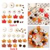 Pumpkins Maple Decoration Artificial Set for