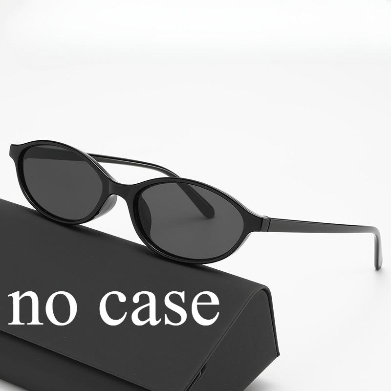 Retro Personality Small Frame Oval Sunglasses, Artistic Style Sunglasses, Trendy Sunglasses