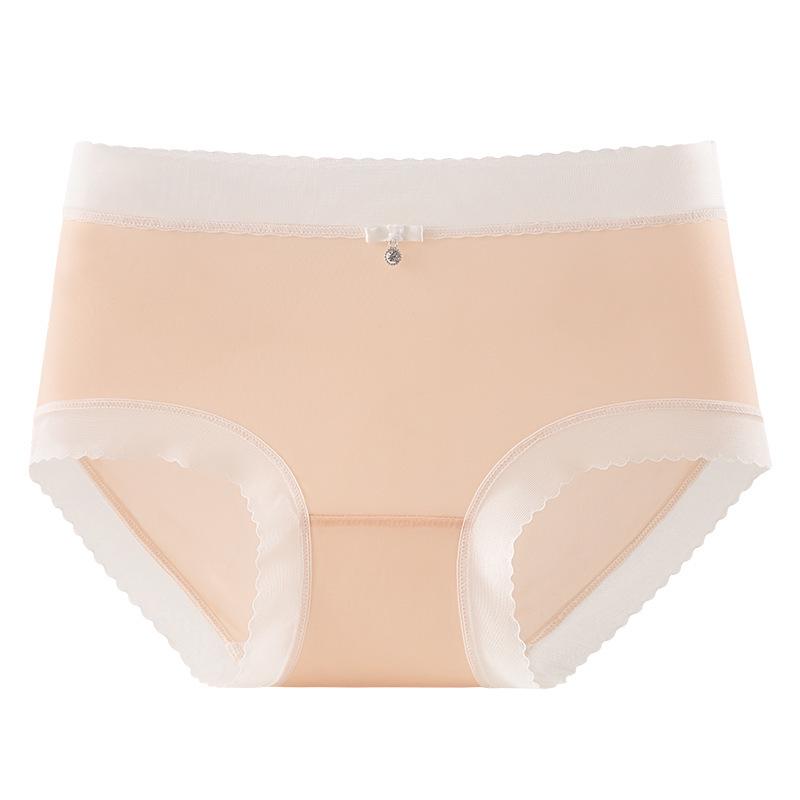 Women's Mid-Waist Comfortable Breathable Panties with PLA Fiber Crotch