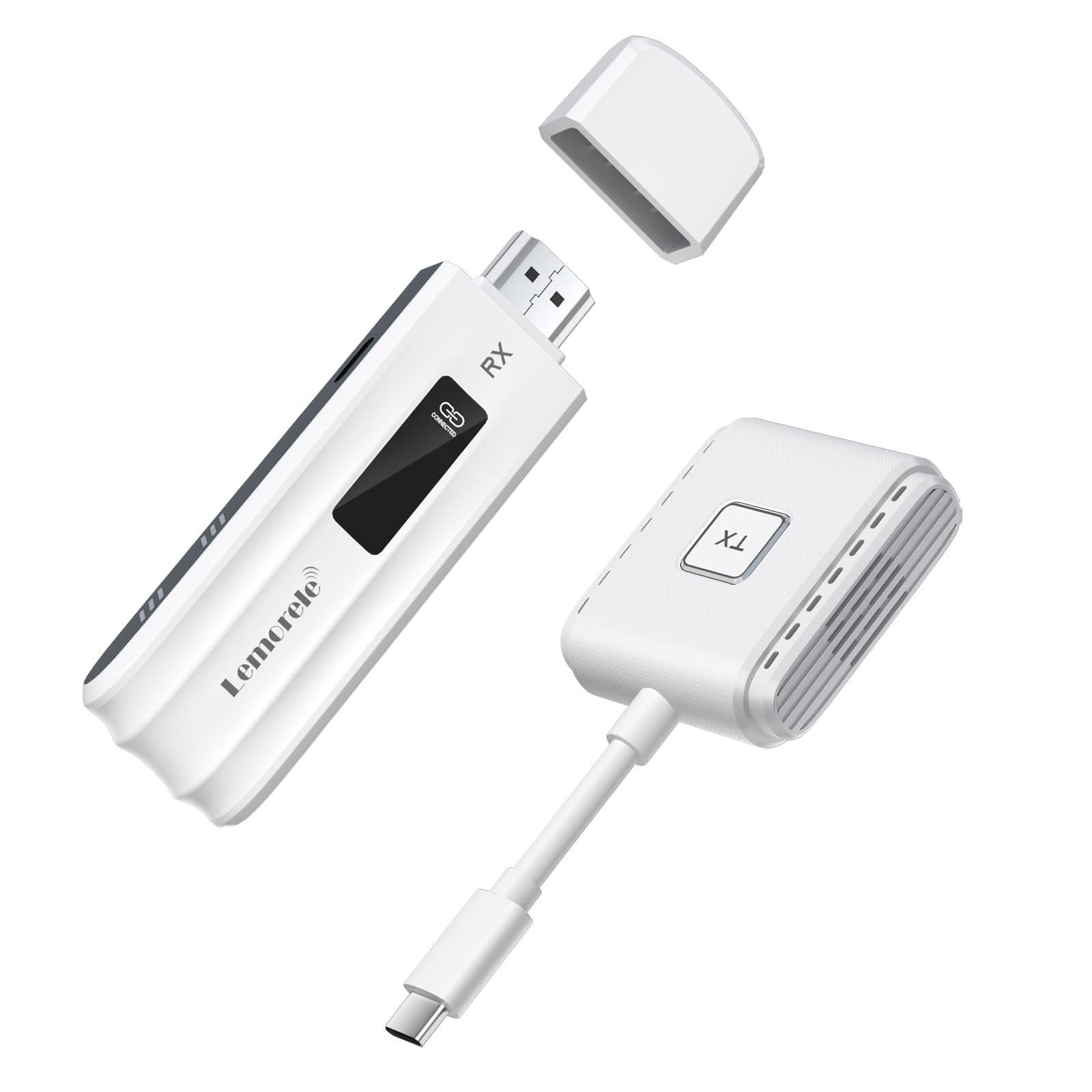 

Wireless Compact HDMI Wireless Lemorele Expansion Wireless HDMI Can be expanded to 8 Convenient for Stable Transfer Distance of WIFI Settings Video