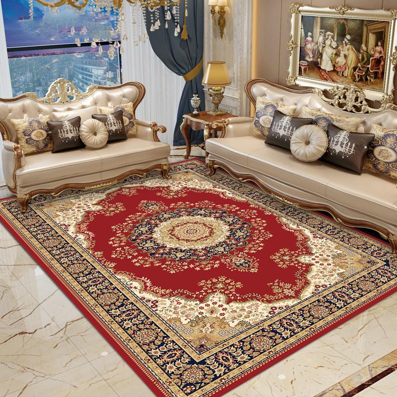 Retro Bohemian Style Carpet Home Large Area Anti Slip Sofa Coffee Table Decoration Carpet