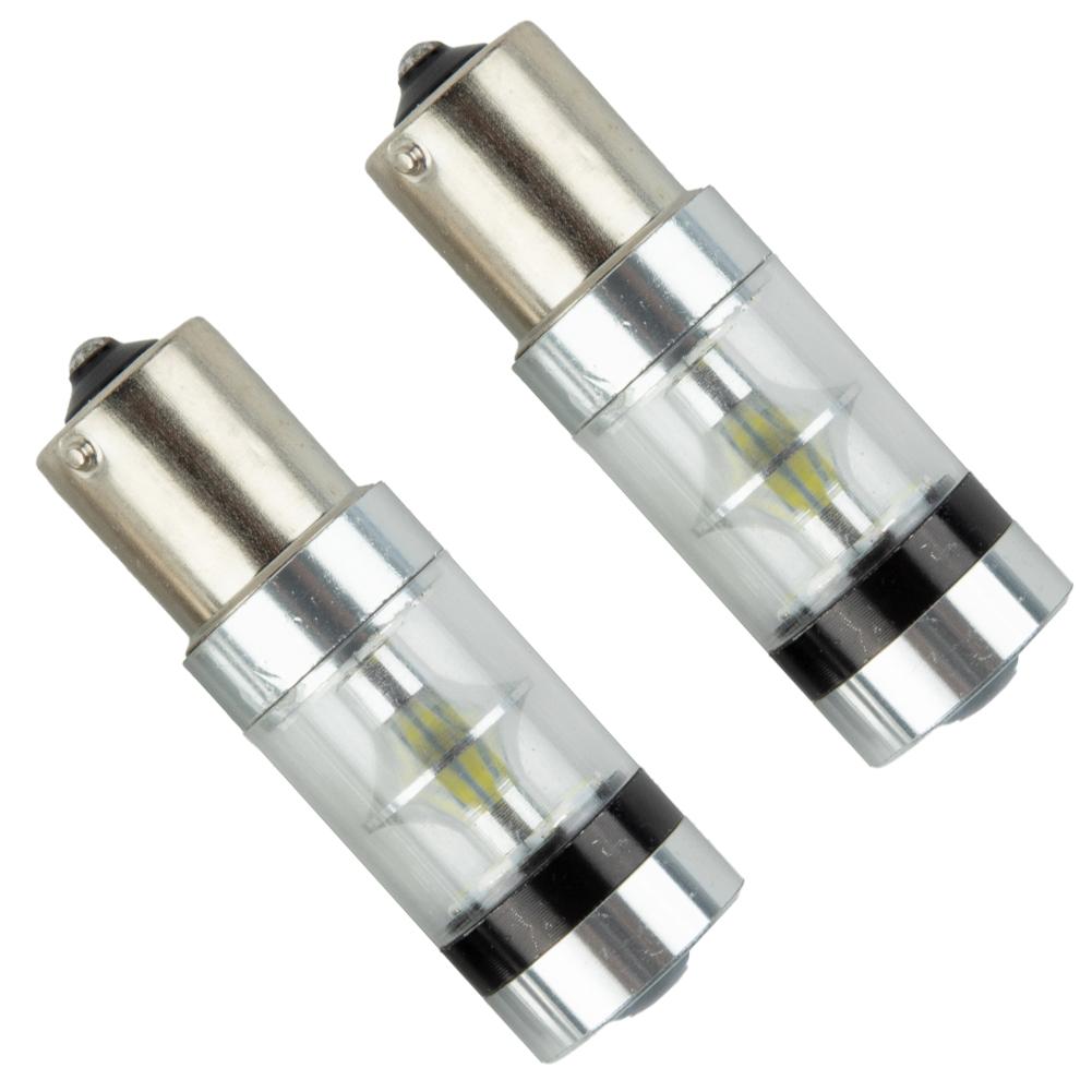 High Power 1156 LED Reversing Light Bulb 100W Degree Beam Angle Pack of 2
