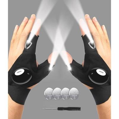 Regalos LED para Hombres Él Novio Marido, Gadget Genial Luces para Dedos Impermeable para Camping Pesca negro LINTERNA ELÉCTRICA