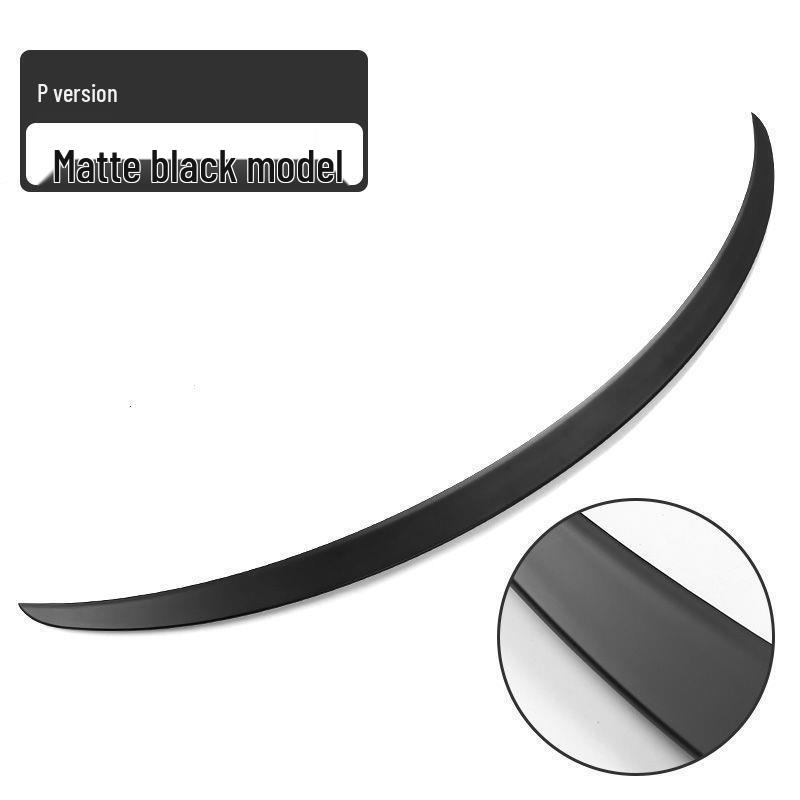 Tesla Model 3/Y No-Drill Carbon Fiber Rear Spoiler - High-Performance P Style