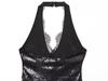2025 Fashion Sequin Halter Neck Dress for Women - European and American Style