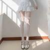 Women Summer Hollow Out Mesh Breathable Stockings Jk Lolita Lace-Trimmed Long Tube Socks Sweet Girls Over Knee Sock Pantyhose