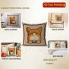 2D Cute Corgi Designs: Front & Rear Views Pillow Covers Pattern Cushion Cover Suitable For Sofa Bedroom Car Pillow Cover