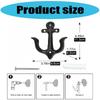 Retro Anchors Shape Iron Wall Hook For Bucolic Homes Decors Heavy Duty Hanging Hooks For Coat Bags Party DIY Decoration
