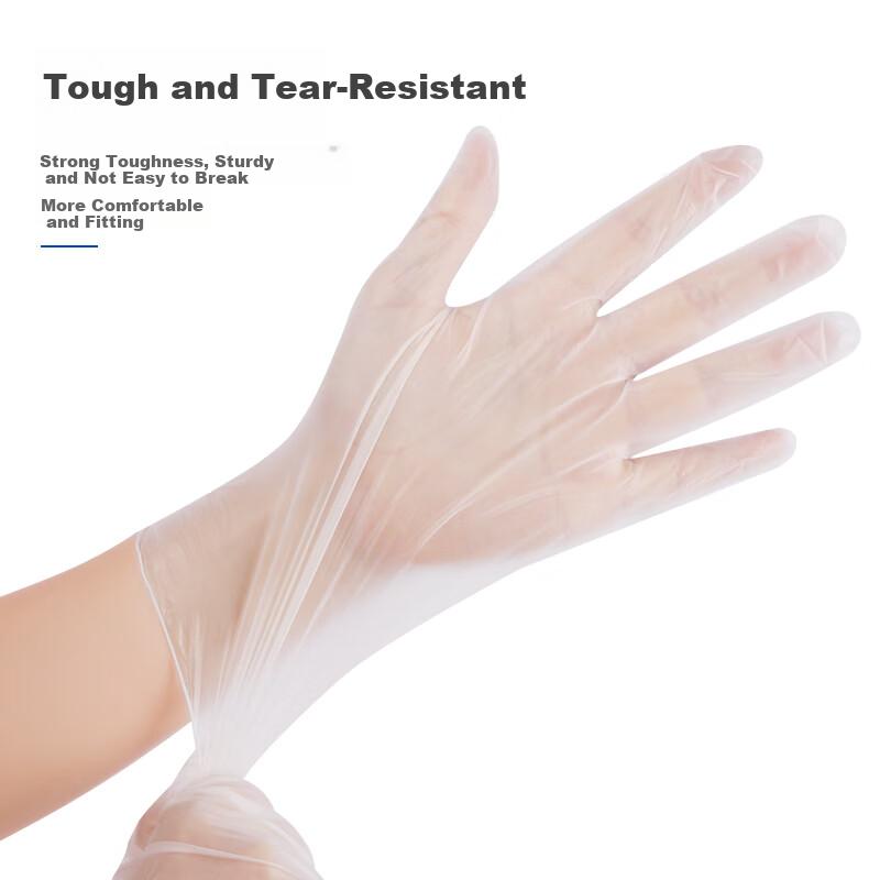INTCO Disposable PVC Gloves, Thickened Durable Wear-Resistant Work Gloves, 100 Pieces/box, Size M