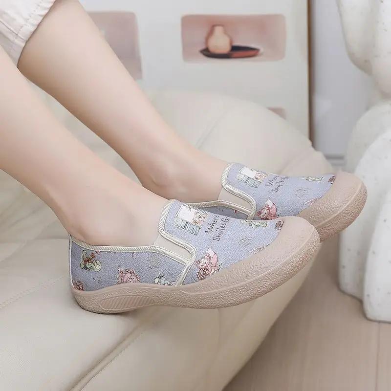 Fashion Comfortable and Elegant Cartoon Pattern Breathable Women's Shoes Designer Luxury New In Deals Original On Offer Ladies Footwear