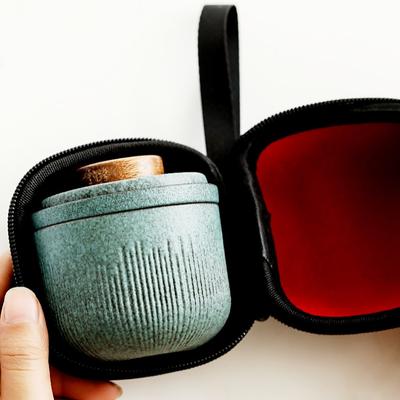 Kung Fu Tea Set Portable One Pot Two Cups Ceramic Quick Tea Cup